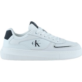 Resim Calvin Klein Chunky Cupsole Erkek Beyaz Spor Ayakkabı (YM0YM01426-01W) 