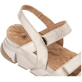 Resim Muya Olimba Anatomik Taban Topuk Dikeni Kadın Sandalet Bej 