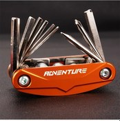 Resim Dream011 Portakal Renk Kompakt Katlanır Çok Amaçlı Çanta Çakı Seti 