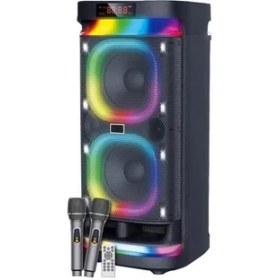 Resim Torima BTS-1990 Siyah Rgb Ledli Mikrofonlu Kumandalı Bluetooth Hoparlör Parti Speaker 