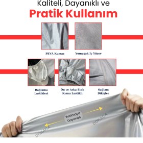 Resim Dokaca Gri Mercedes Sl (R107) 1971 - 1989 Uyumulu Oto Branda, Araba Brandası, Koruyucu Örtü 
