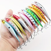 Resim 10'lu Minnow Balıkçılık Yem Seti - Dayanıklı ABS Malzeme, Tatlısu & Tuzlu Su Balıkçılığı İçin İdeal 