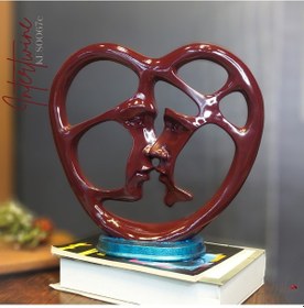 Resim Sevgililer Ruhunu Yansıtan Öpüşen Aşıklar Figürü, Romantik Dekoru 