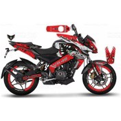 Resim Bajaj Pulsar 200 NS Rossi Sticker Set Kırmızı 