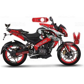 Resim Bajaj Pulsar 200 NS Rossi Sticker Set Kırmızı 