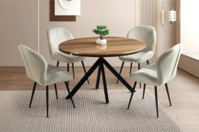 Resim Mobilgen Hazar 4 Adet Porto Sandalye Pegasus Hg Açılabilir Masa Takımı Kahverengi 