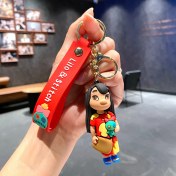 Resim Baijiafu2 Yeni Çizgi Film Animasyon Stitch Serisi Yumuşak Kauçuk Anahtarlık Bebek Çantası Kolye Anahtarlık Küçük Hediye (Yurt Dışından) 