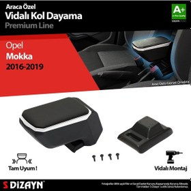 Resim S-dizayn Opel Mokka Abs Vidalı Kol Dayama Kolçak Gri 2016-2019 A+ 