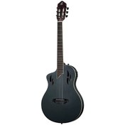 Resim Ortega TourPlayer RTPSTD-SBK-L Solak Elektro Klasik Gitar (Siyah) 