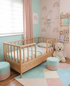 Resim Auara Gizli Yataklı Montessori Bebek ve Çocuk Karyolası - 80 X 180 