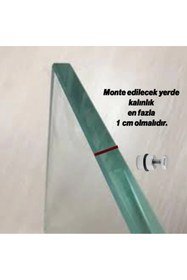 Resim Taşkın Aksesuar Metal Cam Raf Pimi (4 Adet) Cam Tutucu Krom Renk Mobilya Dolap Vitrin 