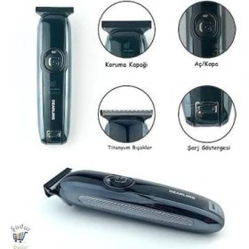 Resim Daylink RD-6050 Tıraş Makinesi Islak ve Kuru Kullanım Avantajı ile Kablosuz 100 Dakika Süreli 