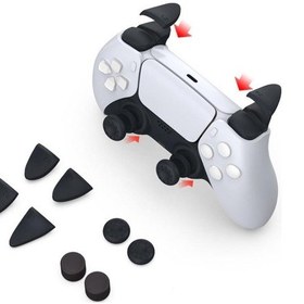 Resim 8 Adet L2 R2 Tetik Düğmesi + Sony PS5 Gamepad İçin Rocker Cap 