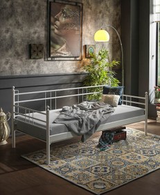 Resim Unimet Manyas Daybed Tek Kişilik Sedir Karyola 90x200 Beyaz 