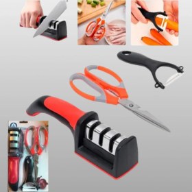 Resim Çok Amaçlı Mutfak Makas Seti Paslanmaz Çelik Ve Ergonomik Tasarım Çok Renkli 