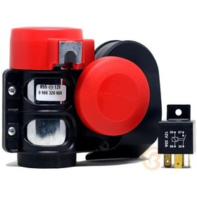 Resim Bosch F1 Ferrari Korna 12v 115 Desibel Röle Ve Montaj Setli 