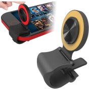 Resim Zsykd A9 Doğrudan Mobil Klip Oyunları Joystick Artefakt El Seyahat Düğmesi Enayi ile Halka Tutucu ile Iphone, Android Telefon, Tablet (Altın) (Yurt Dışından) 