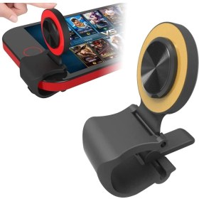 Resim Zsykd A9 Doğrudan Mobil Klip Oyunları Joystick Artefakt El Seyahat Düğmesi Enayi ile Halka Tutucu ile Iphone, Android Telefon, Tablet (Altın) (Yurt Dışından) 