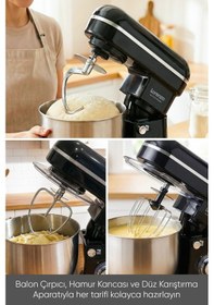 Resim Lorenzo Masterplus 6 L 1500 W Hamur Yoğurma Mutfak Şefi Stand Mixer 