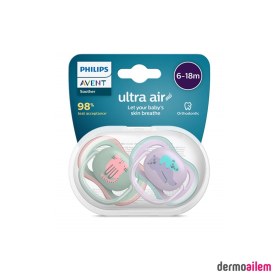 Resim Philips Avent Emzik Ultra Air Kız 6-18 Ay 