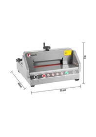 Resim Mühlen Procut K330m A3 Yarı Otomatik Elektrikli Giyotin Kesim Bıçağı 33 Cm 
