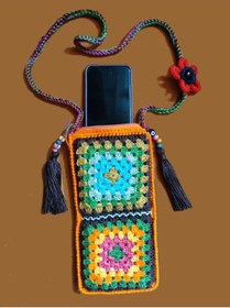 Resim drt tasarım Kadın Tığ Işi Fermuarlı Telefon Çantası DRT-SH-0151 