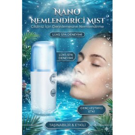 Resim AyrStore Şarjlı Mini Yüz Nemlendirici Dezenfektan Cihazı Mist Sprayer 