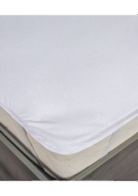 Resim Bebesi Köşe Lastikli Sıvı Geçirmez Micro 100x200 Cm Alez Tek Kişilik Beyaz 