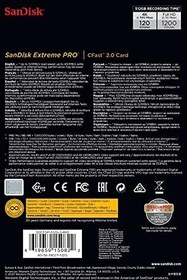 Resim SanDisk Extreme Pro CFast 2.0 Hafıza Kartı, 512 GB - SDCFSP-512G-G46D 