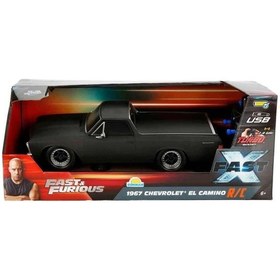 Resim Mey İthalat 8429 1:16 Fast & Furious 1967 Chevrolet El Camino Usb Şarjlı Uzaktan Kumandalı Araba Siyah 