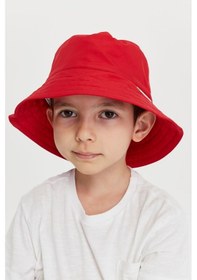 Resim Benitto Kids Erkek Çocuk Desenli Bucket Şapka 7006-kırmızı 