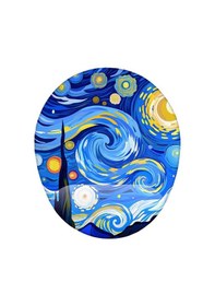 Resim Van Gogh Starry Night Bilek Destekli Kaymaz Buruşmaz Kırılmaz Mouse Pad 