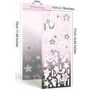 Resim Karalama Defteri Kırtasiye Yıldız Süslü Çıkartmalar Dergisi Planlayıcısı Deco Etiket Kore Etiket Sanat Diy El Sanatları Albümü Koyu Kırmızı 