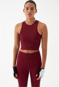 Resim Bufors B3antlp Bordo Spor, Koşu, Antrenman Crop, Spor Sütyeni, Tek Üst 