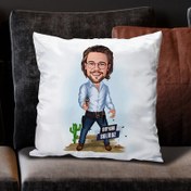 Resim Kibar Kovboy Karikatürlü Yastık 