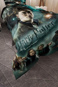 Resim BelezaHome Büyücülük Harry Potter Desenli Tek Kişilik Çocuk Yorganı Uyku Seti 