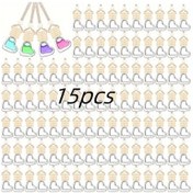 Resim Topshop1 15 Adet Şeffaf Cam Araç Kokusu Difüzörü Askılı Parfüm Şişesi 