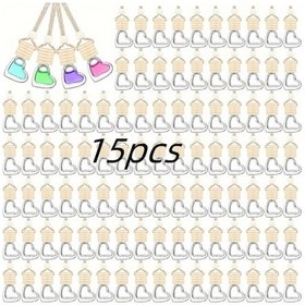 Resim Topshop1 15 Adet Şeffaf Cam Araç Kokusu Difüzörü Askılı Parfüm Şişesi 