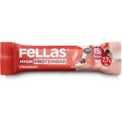 Resim FELLAS Yüksek Protein Bar - Çilekli 45g 