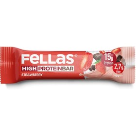 Resim FELLAS Yüksek Protein Bar - Çilekli 45g 