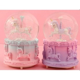 Resim Larimar Atlı Karınca Kar Küresi Orta Boy - 9078134844839lmr 