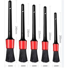 Resim 5 Parça Araç Detaylı Temizlik Fırçası İç Dış motor Temizlik Fırça Seti 