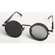 Resim Fastbuy Chuangyinshop Siyah Punk Tarzı Gözlükler, Dönen Karartmalı Moda, Esnek Lens, Altın Renk Altın 