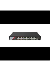 Resim Hılook Ns-0326p-230 B , 24port, Megabit, Poe 230w, 1 Port Gigabit Lan, 1 Port Gigabit Sfp, Long Rang 