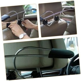 Resim Araba Askısı Araba Giysi Rafı Kafalık Elbise Askısı Araba Aksesuarları Araba Koltuğu Elbise Askısı Araç Arka Koltuk Askısı Araba Koltuğu Arka Askı Araba Elbise Askısı Krom 