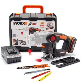 Resim Worx WX550 20 V 2.0 Ah Li-ion Profesyonel Dekupaj ve Tilki Kuyruğu Testere 