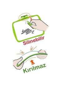Resim Yeşil Çift Taraflı Yazı Tahtası 1 Adet Keyroad 20x30 Cm Plastik Kolay Silinebilir Beyaz Yazı Tahtası Büro Etkinlik 