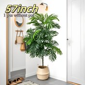 Resim 1 Paket Ekstra Büyük 57 İnç Gerçekçi Zeytin Ağacı - Ultra Canlı Yeşil Yapraklar, Bakım Gerektirmeyen Yapay Bitki, Ev, Ofis, Düğün Dekoru İçin - Mükemmel Eve Taşınma, Doğum Günü, Düğün, Anneler Günü Hediyesi - Yer Süslemesi, Zeytin Dekorasyonu 