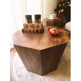 Resim Dipole Furniture Gen 03 Doğal Ahşap Kaplama Sehpa 