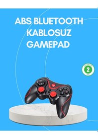 Resim Diğer Uzun Pil Ömürlü Kablosuz Oyun Kumandası Pc Telefon Tablet İçin 